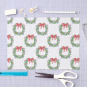 Waterverf Christmas Chinoiserie Ornament krans Tissuepapier (Craft)