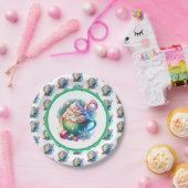 Waterverf Christmas Cup van Hot Cacao Papieren Bordje (Feest)