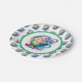 Waterverf Christmas Cup van Hot Cacao Papieren Bordje (Gekanteld)