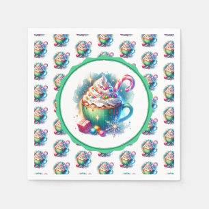 Waterverf Christmas Cup van Hot Cacao Servet