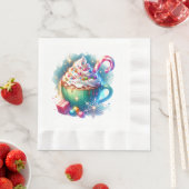  Waterverf Christmas Cup van Hot Cacao Servet (Insitu)