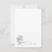 Waterverf Christmas Holly & Berries Dank u Notitiekaartje (Voorkant)