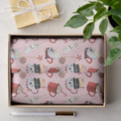 Waterverf Christmas Hot Cocoa Chocolate Tissuepapier (Geschenk)