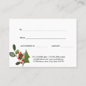 Waterverf Christmas Modern Cadeaubon Kortingskaartje (Achterkant)