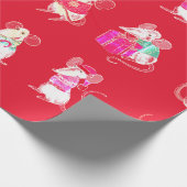 WATERVERF CHRISTMAS MOUSE GIFT WRAPPING CADEAUPAPIER (Hoek)