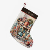 Waterverf Christmas nutcracker Voeg naam toe Kleine Kerstsok (Voorkant (Hangend))