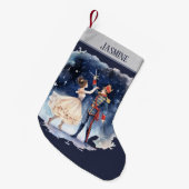 Waterverf Christmas nutcracker Voeg naam toe Kleine Kerstsok (Voorkant (Hangend))