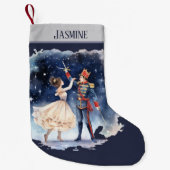 Waterverf Christmas nutcracker Voeg naam toe Kleine Kerstsok (Voorkant)