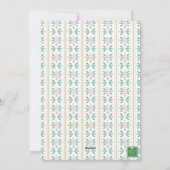 Waterverf Christmas Pink Grandmillennial Foto Feestdagenkaart (Achterkant)