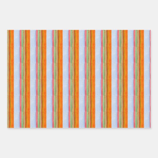 Waterverf Christmas Plaid en Stripes Bows Inpakpapier Vel (Voorkant 3)