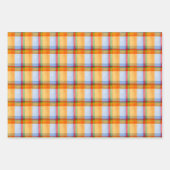 Waterverf Christmas Plaid en Stripes Bows Inpakpapier Vel (Voorkant 2)