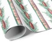 Waterverf Christmas Plaid Ribbon Garland Cadeaupapier (Rol Hoek)