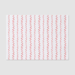 Waterverf Christmas Red Ribbon Stripes Tissuepapier