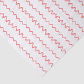 Waterverf Christmas Red Ribbon Stripes Tissuepapier (Detail)