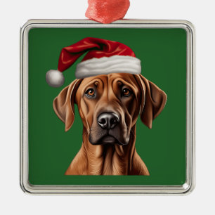 Waterverf Christmas Rhodesian Ridgeback Ornament
