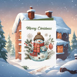 Waterverf Christmas snowman tekst toevoegen Kaart<br><div class="desc">Waterverf Kerstmis sneeuwpop tekst Kaart toevoegen (</div>