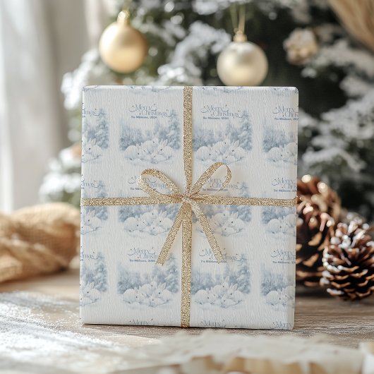 Waterverf Christmas Winter Wonderland Cadeaupapier