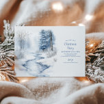 Waterverf Christmas Winter Wonderland Kaart<br><div class="desc">Nodig uw dierbaren uit voor een magisch feest met onze Waterverf Christmas Winter Wonderland Invitation! Deze prachtig vormgegeven uitnodiging is voorzien van een betoverend waterverf-ontwerp geïnspireerd op een sereen, besneeuwd wonderland, waardoor het de perfecte manier is om de toon te zetten voor uw vakantie-evenement. Gedrukt op hoogwaardig karton met zachte,...</div>