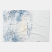 Waterverf Christmas Winter Wonderland Theedoek (Horizontaal)