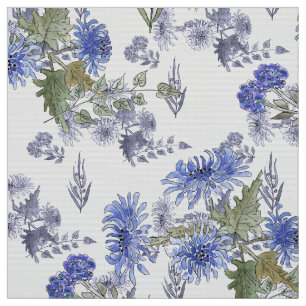 Waterverf chrysanthema bloemen bloemen bloemen blo stof