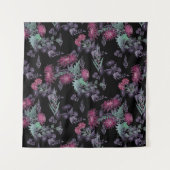 Waterverf Chrysanthema bloemen bloemen florale ink Wandkleed (Voorkant)