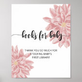 Waterverf Chrysanthemum boeken voor baby Poster (Voorkant)