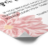 Waterverf Chrysanthemum luierloterij Poster (Hoek)