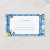 Waterverf Ciao, Baby Italiaans Baby S Note voor Ba Informatiekaartje (Voorkant)