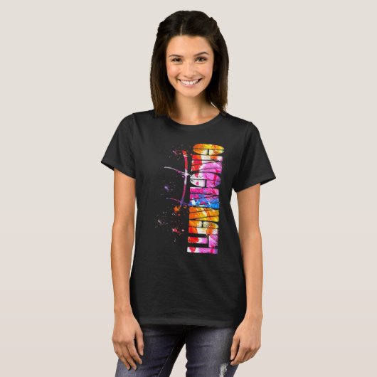 Waterverf Cincinnati Cincinnati Lettering Cinci T-shirt (Voorkant volledig)