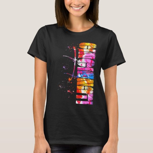 Waterverf Cincinnati Cincinnati Lettering Cinci T-shirt (Voorkant)