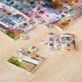 Waterverf Cinque Terre Italië Legpuzzel (Zijkant)