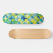 Waterverf Circle Overlappingspatroon Aangepast Persoonlijk Skateboard (Horizontaal)