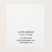 Waterverf Circles Abstract Minimalist Dank u Visitekaartje (Binnenkant ongevouwen)