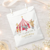 Waterverf Circus Carnaval Baby shower Bedankzakje (Geknipt)