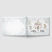 Waterverf Circus Dieren Baby shower Gastenboek (Volledig)