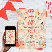 Waterverf Circus Dieren Verjaardagsfeestje Kaart