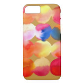 Waterverf cirkelpatroon abstracte warme kleur Case-Mate iPhone case (Achterkant)