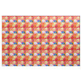 Waterverf cirkelpatroon abstracte warme kleur stof (Fat Quarter)