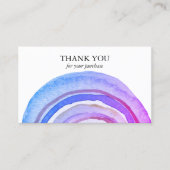 Waterverf cirkels Abstracte minimalistische handve Visitekaartje (Voorkant)