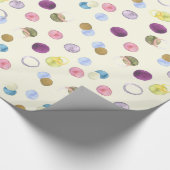 Waterverf cirkels cadeaupapier (Hoek)