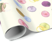 Waterverf cirkels cadeaupapier (Rol Hoek)