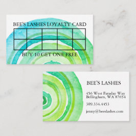 Waterverf cirkels Ring Abstract minimalistisch gro Klantenkaartje