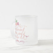 Waterverf Citaat Ze geloofde dat ze dat kon, dus d Matglas Koffiemok (Voorkant links)