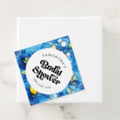 Waterverf Citroen Amalfi Kust Bruidsdiner Bedankjes Labels (In situ)