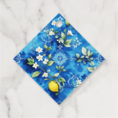 Waterverf Citroen Amalfi Kust Bruidsdiner Bedankjes Labels (Achterkant)