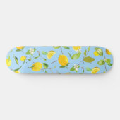 Waterverf Citroen & Bladeren 3 Persoonlijk Skateboard (Horizontaal)