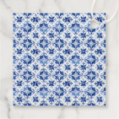 Waterverf Citroen Blauwe Tegel Limoncello Bedankt Bedankjes Labels (Achterkant)