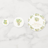 Waterverf Citroen Bloemen Confetti (Voorkanten)