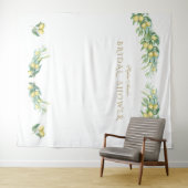 Waterverf Citroen Bruiloft Photo Booth Wandkleed (In Situ (horizontaal))