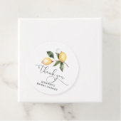 Waterverf citroen bruiloftsborrel  bedankjes labels (In situ)